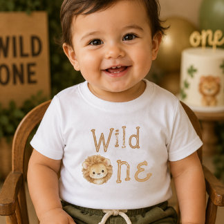 Pour Bébé T-Shirt « Fauve numéro un, premier anniversaire, b