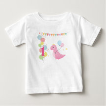 T-shirt fille 1er anniversaire personnalisée