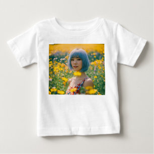 Pour Bébé T-Shirt Fleur Enchantant