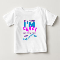T-shirt fou de babysitter