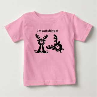 POUR BÉBÉ T-SHIRT FUNNY DEER JE REGARDE DES ENFANTS