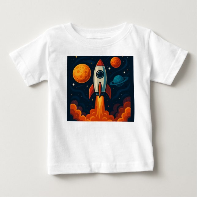 Pour Bébé T-shirt fusée (Devant)