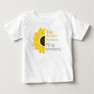 Pour Bébé T-shirt Golden Sunflower Baby