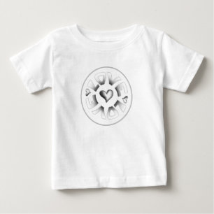 Pour Bébé T-shirt gris amour