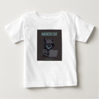 T-shirt imprimé Hacker cat