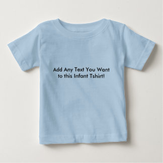 Pour Bébé T-shirt infantile avec le texte fait sur commande