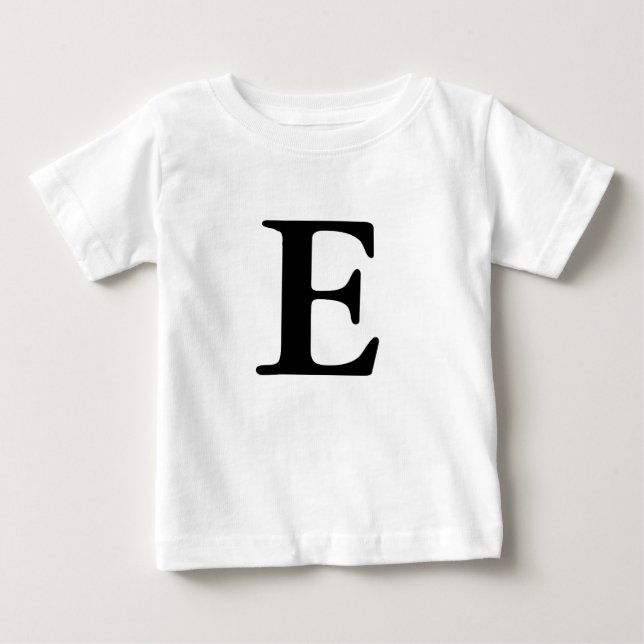 Pour Bébé T-shirt initial monogrammé E (Devant)