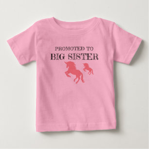 Pour Bébé T-shirt Licorne Grande Sœur Promue
