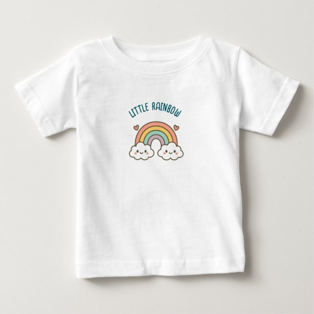 Pour Bébé T-shirt Little Rainbow (Devant)