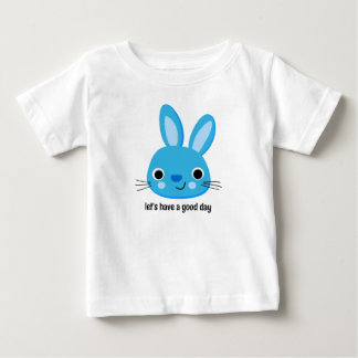 Pour Bébé T-shirt mignon avec lapin bleu 'Passons une bonne