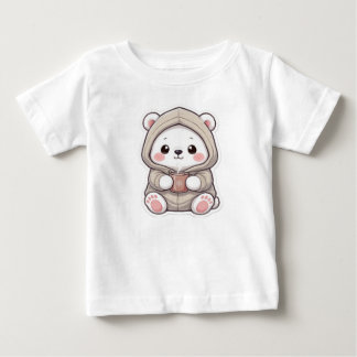 Pour Bébé T-shirt ours polaire chibi mignon