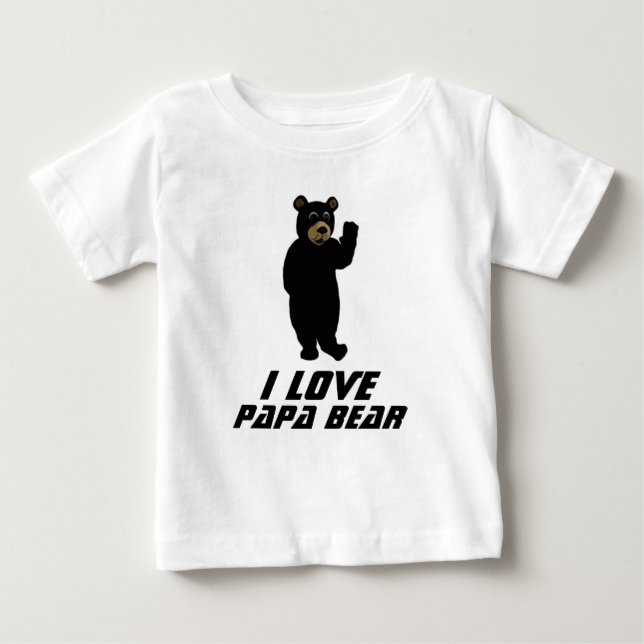Pour Bébé T-shirt Papa Bear (Devant)
