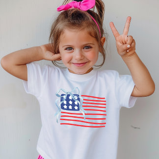 Pour Bébé T-shirt Patriotic Kids avec Drapeau américain et B