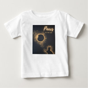 Pour Bébé T-Shirt Paws to the Sun Celestial Cat Art