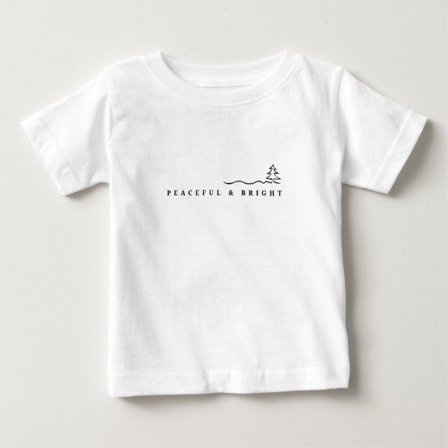 Pour Bébé T-shirt Peaceful & Bright (Devant)