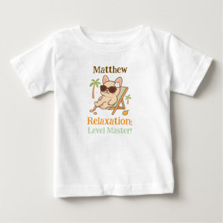 Pour Bébé T-Shirt Personnalisé Relaxant Chien