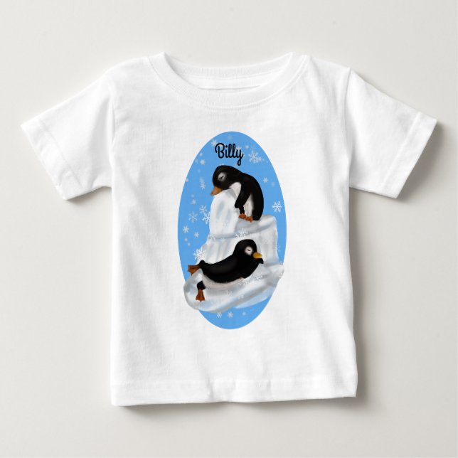 Pour Bébé T-shirt Pingouins Napping Toddler (Devant)
