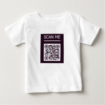 T-shirt QR Code SCAN ME robot IMEGE