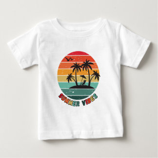 Pour Bébé t-shirt tendance "vibes d'été"