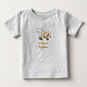 Pour Bébé T-shirt Vache Laitière Cartoon