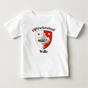 Pour Bébé T-shirt Valais / Wallis Suisse-Suisse