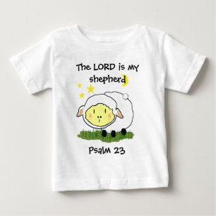 Pour Bébé The LORD is my shepherd Psalm 23 Infant t-shirt
