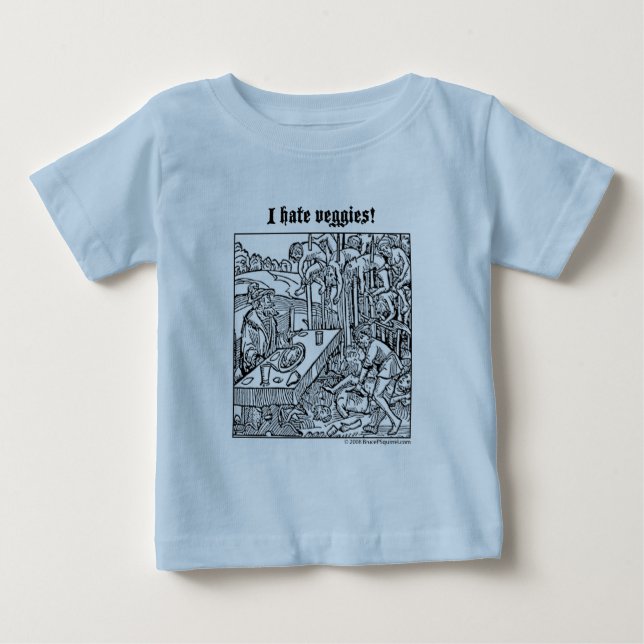 Pour Bébé Vlad "je déteste le légume !" T-shirt infantile (Devant)