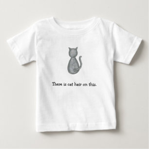 Pour Bébé Voici les cheveux de chat sur ce T-shirt - Oeuvre 