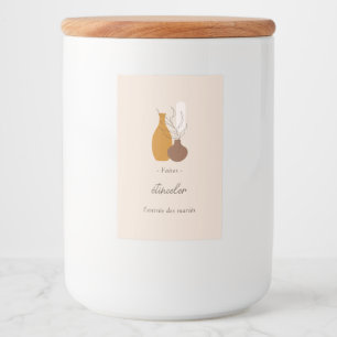 Pour Bocaux Boho Vases minimalistes Sparklers Sticks Étiquette