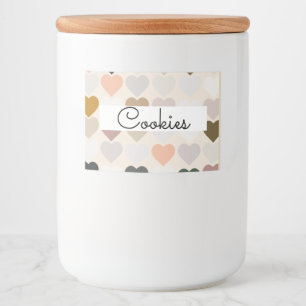 Pour Bocaux Coeur étiquette Cookie jarre