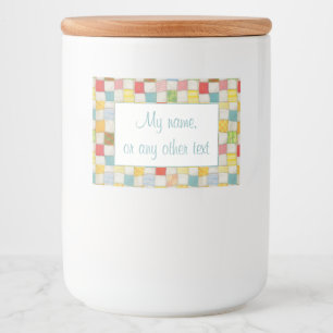 Pour Bocaux CRAZY QUILT 2"x3" Étiquette / Horizontal