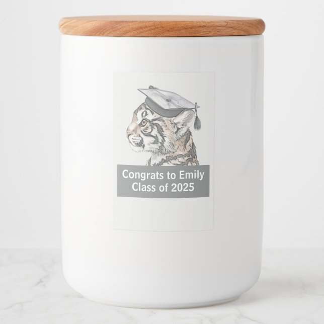 Pour Bocaux Diplôme Sujet Étiquette alimentaire (Devant)