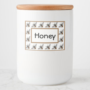 Pour Bocaux Étiquette alimentaire Honey Bee Jar