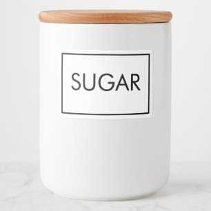 Pour Bocaux Étiquette alimentaire minimaliste