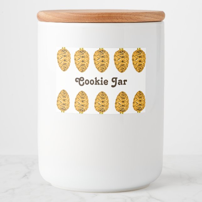 Pour Bocaux Étiquette Cookie Jar (Devant)