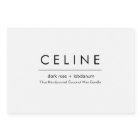 Étiquette de bougie minimaliste Élégant cadeau noi