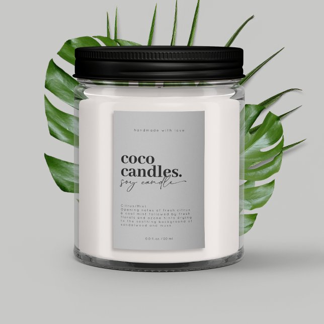 Pour Bocaux Étiquette de bougie moderne (Créateur téléchargé)