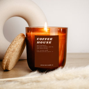 Pour Bocaux Étiquette de Bougie ou d'Aliment de Style Rétro Mo