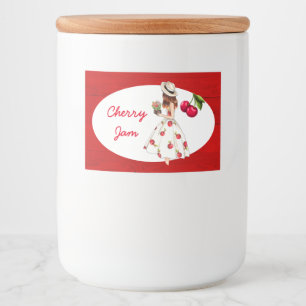 Pour Bocaux Étiquette de canne Cerry Preserve