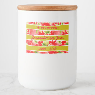 Pour Bocaux Étiquette de canne de confiture de fraises