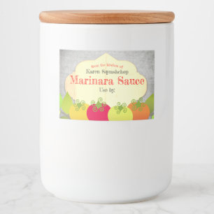 Pour Bocaux Étiquette de mise en boîte italien de sauce à
