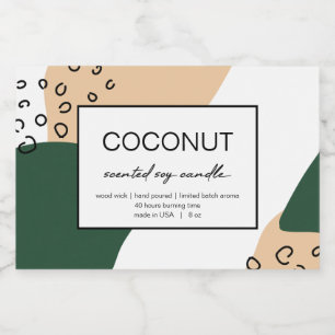 Pour Bocaux Étiquette de produit de bougie Conception abstrait