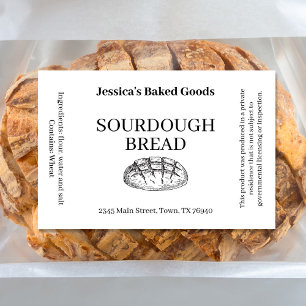 Pour Bocaux Étiquette de produit de boulangerie de cottage de