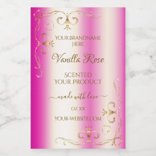 Pour Bocaux Étiquette de produit frontalier de luxe fille rose