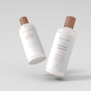 Pour Bocaux Étiquette de produit ingrédients beige simple