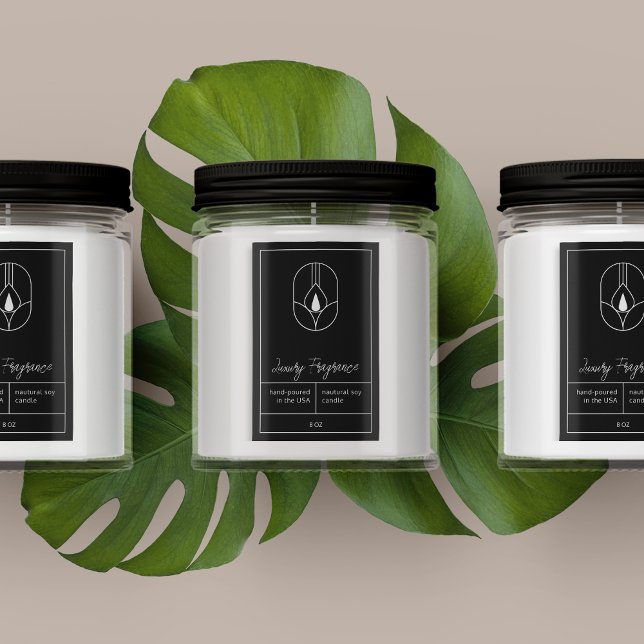 Pour Bocaux Étiquette de produits de bougie moderne (Créateur téléchargé)