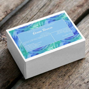 Pour Bocaux Étiquette d'emballage de savon bleu étanche