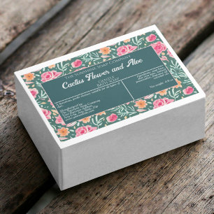 Pour Bocaux Étiquette d'emballage de savon Pink Vert imperméab
