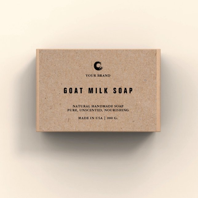 Pour Bocaux Étiquette Kraft Soap artisanal (Créateur téléchargé)