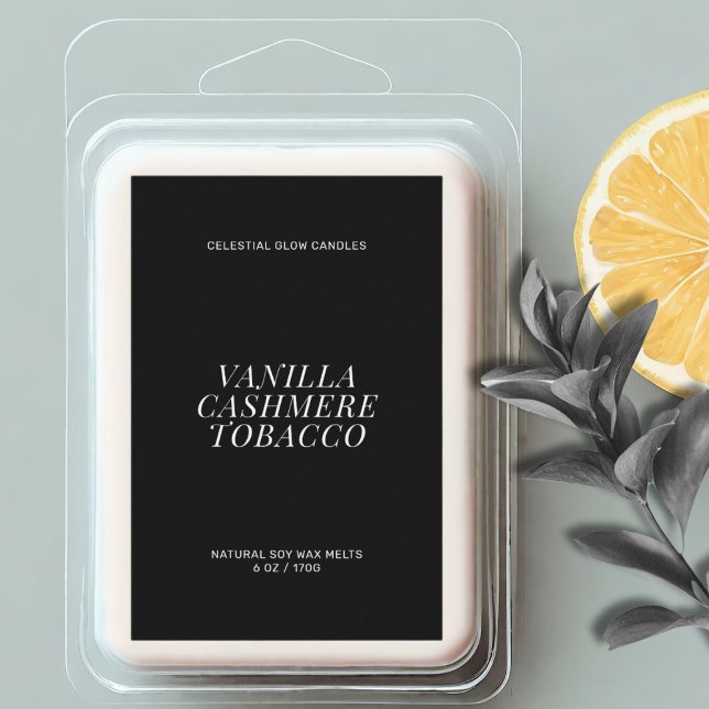 Pour Bocaux Étiquette minimal de fusion de cire moderne (Créateur téléchargé)